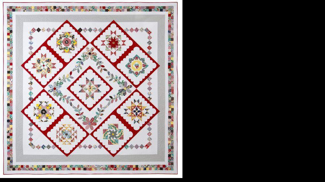 
A completed version of The Star’s 2015 Quilt Project, “Hazel’s Diary.”
