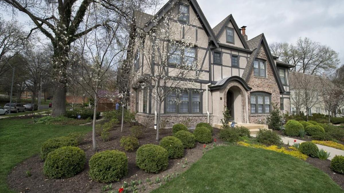 For this year’s Symphony Designers’ Showhouse, By the Blade landscaped the grounds to match the English Tudor style of the home at 444 Westover Road in Kansas City.