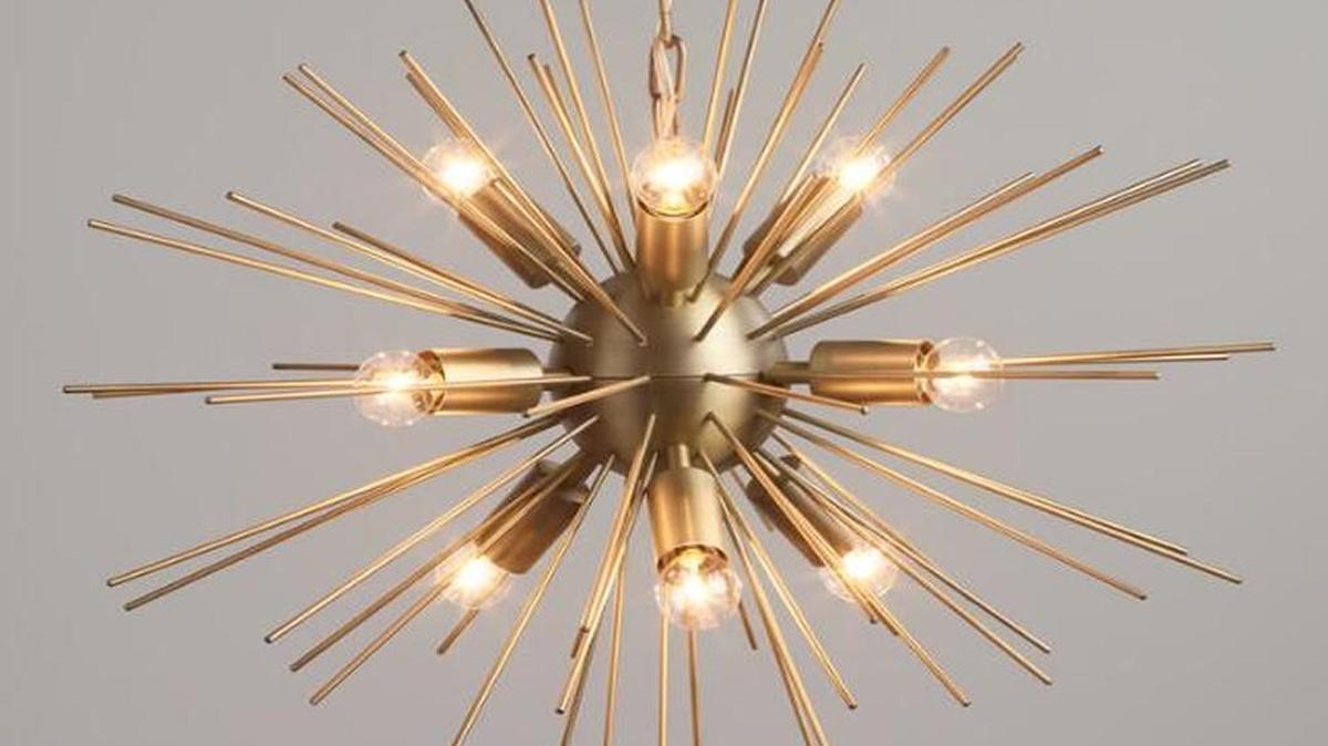 Brass Starburst Collin Chandelier ($249.99, World Market)