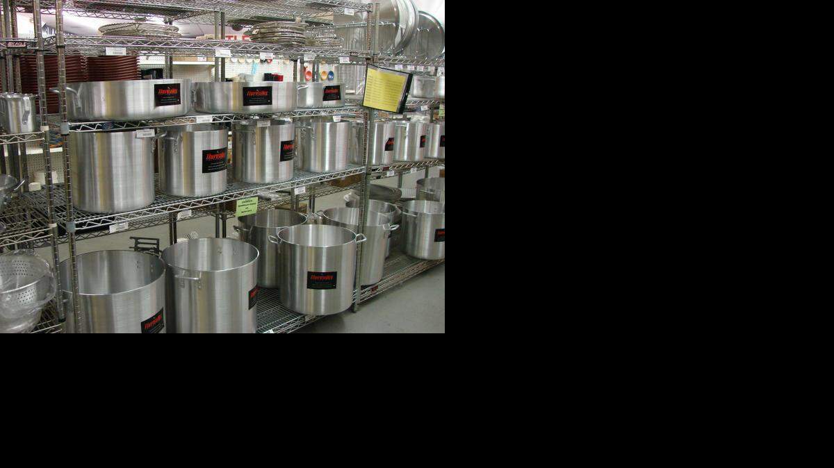 
BJ Peerless Food Service Equipment in Kansas City, Kan., carries a wide assortment of restaurant-quality pots and pans.
