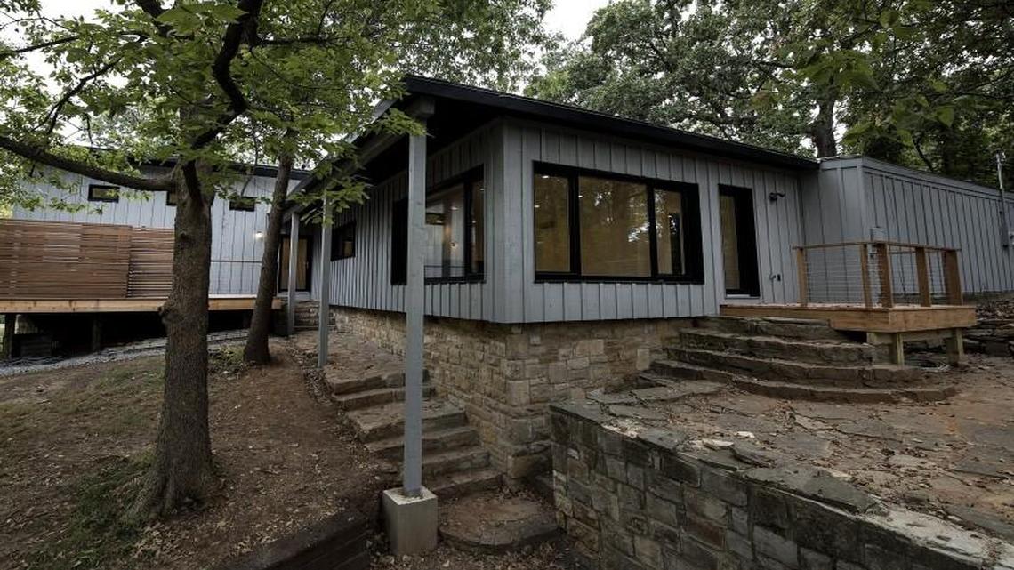 
This remodeled home in Lake Quivira is the first passive retrofit in the Midwest, incorporating many energy-efficient features. 
