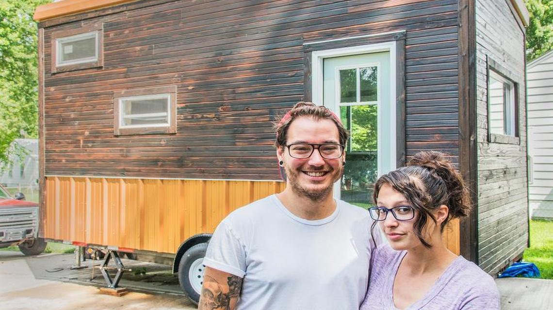 
Matt Berry and Sami Jo McFarland’s tiny house measures 144 square feet. The Independence couple wanted a mobile and eco-friendly housing option.
