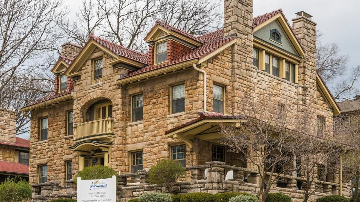 This year’s Symphony Designers’ Showhouse, a stone colonial revival-style house built in 1908, is in Hyde Park.