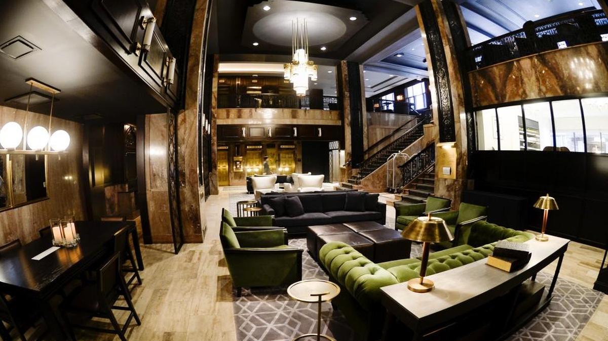 The main lobby gives way to the newly restored historic Hotel Phillips that provides a glimpse into the past by maintaining the architectural significance of the building while providing new amenities for guests. The hotel is at 106 W. 12th St. in downtown Kansas City.
