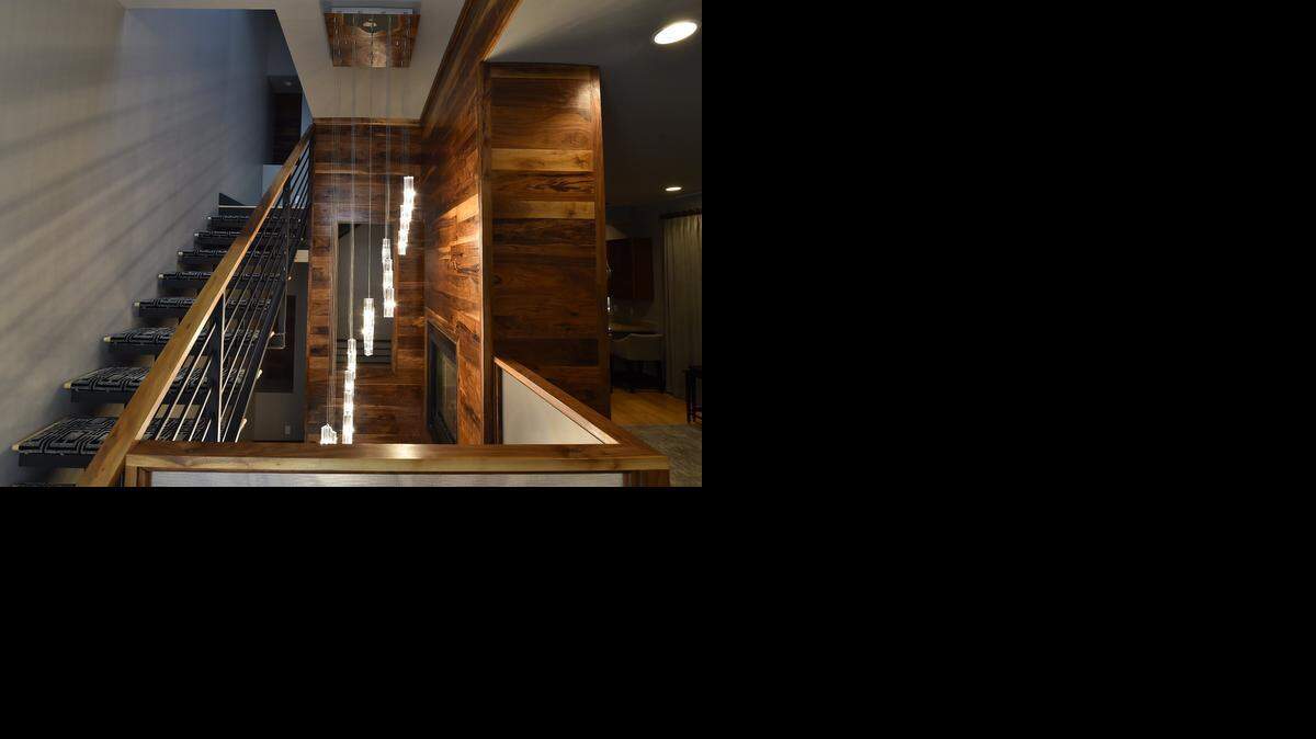 
Wood was used in a Country Club Plaza home decorated by Matthew Keller. 
