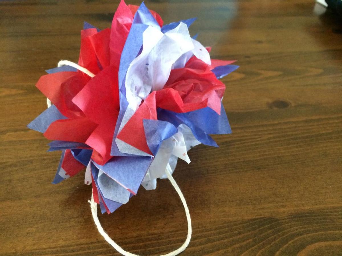 The finished pompom. 