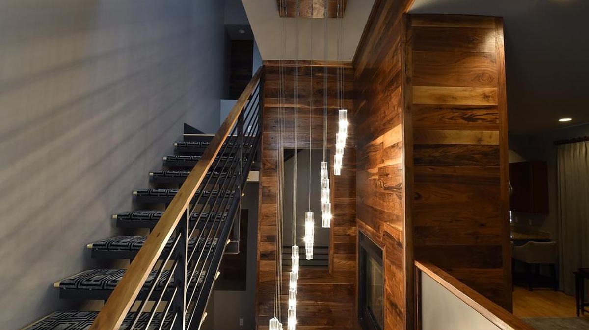 Wood used to decorate a Plaza home, decorated by Matthew Keller.