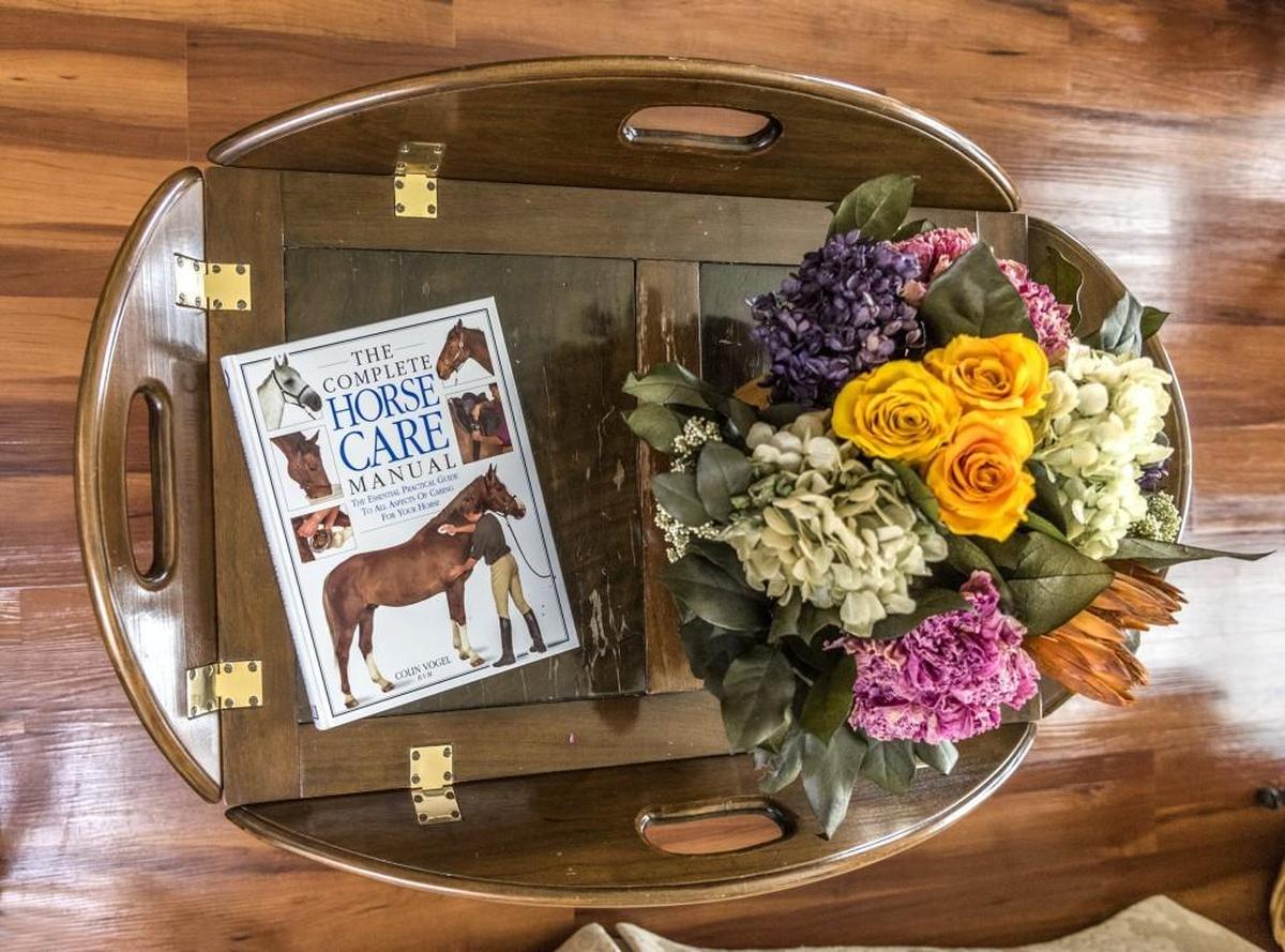 Mary Pogsonâ€™s hand-made coffee table.