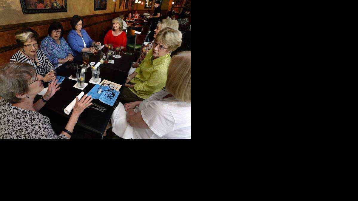 
Several members of the Johnson County chapter of the New Neighbors League meet for a monthly luncheon at Ricco’s Italian Bistro in Overland Park.
