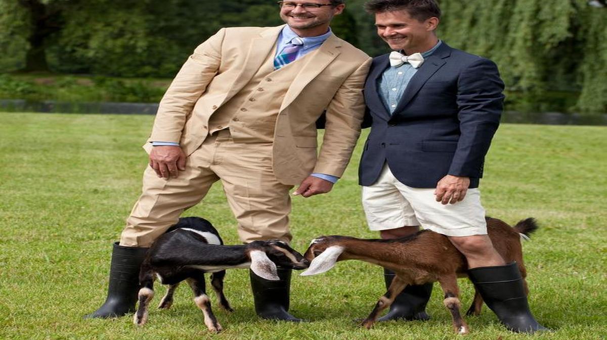 Josh Kilmer-Purcell and Brent Ridge, aka the Fabulous Beekman Boys, married in 2013.