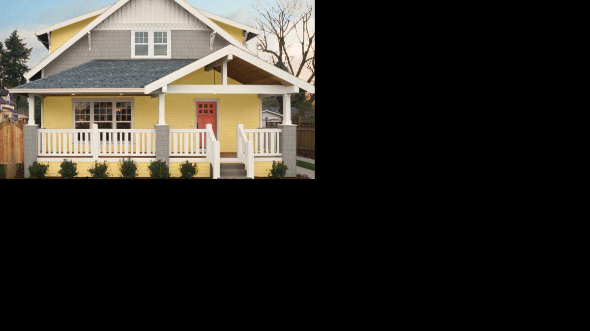 
Experts say a colorful front door can improve your home’s curb appeal. 



