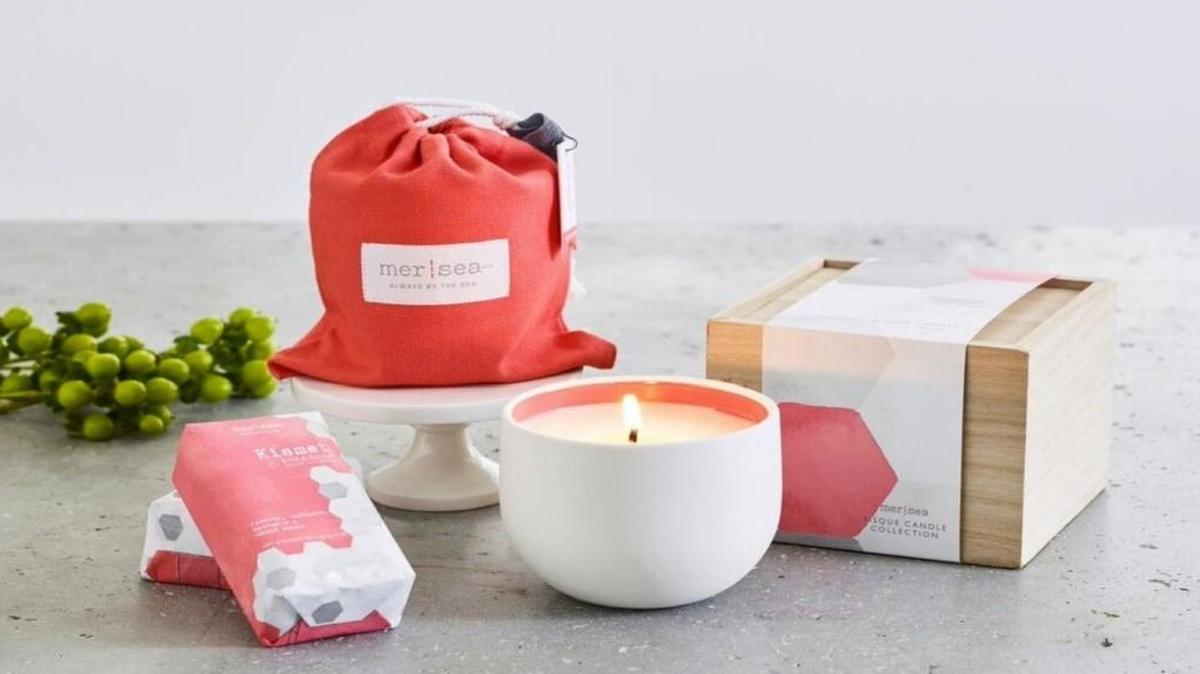 Mer-Sea & Co.’s newest fragrance for soaps, candles and other products is Kismet. The company is based in Lenexa.