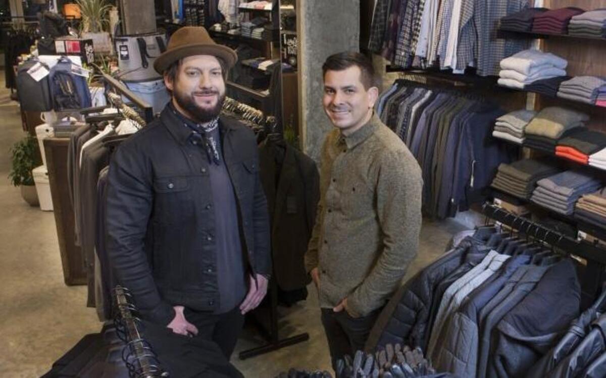 “We wanted to make Ulah a kind of one-stop shop, a place that caters to all different parts of a man’s life, with apparel and other kinds of products,” said Joey Mendez (right), who co-owns the Westwood boutique with Buck Wimberly.
