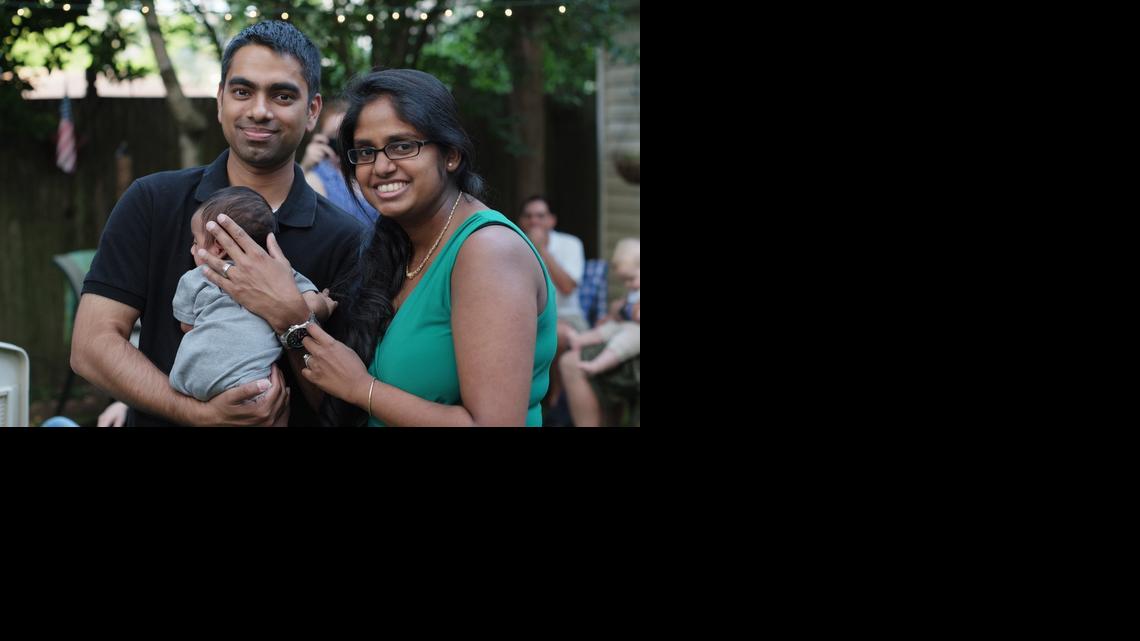 
After Wasim Ahmad and wife Lakshmi Ramsoondar-Ahmad had their baby boy, he bought the website domain with their son’s name to use for private posts.


