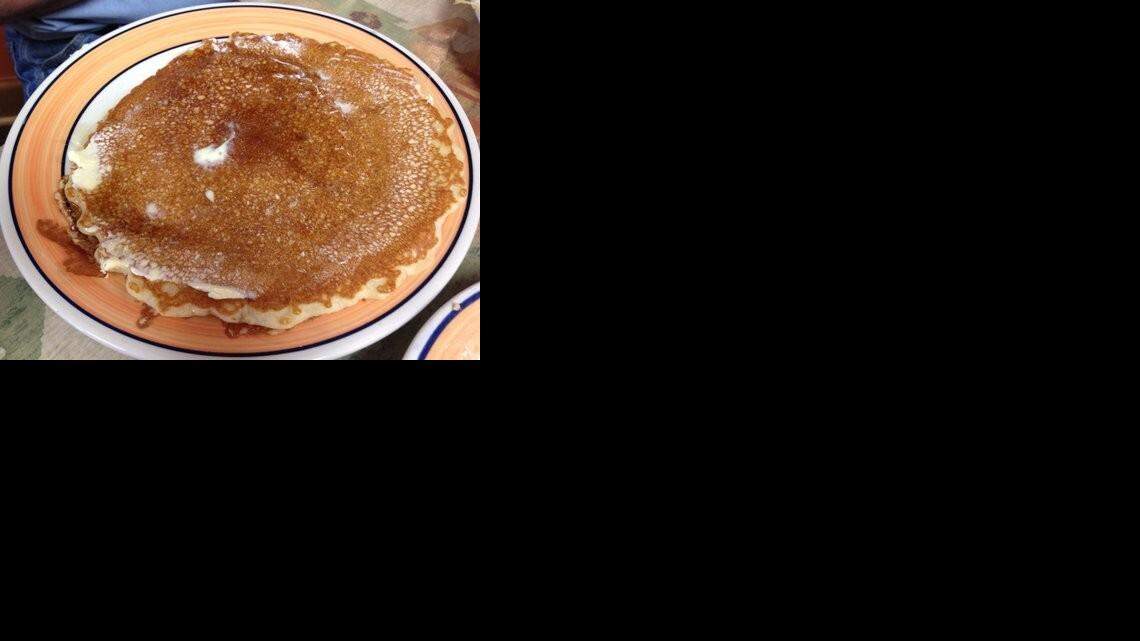 
Santa Fe Café serves pancakes the size of dinner plates.
