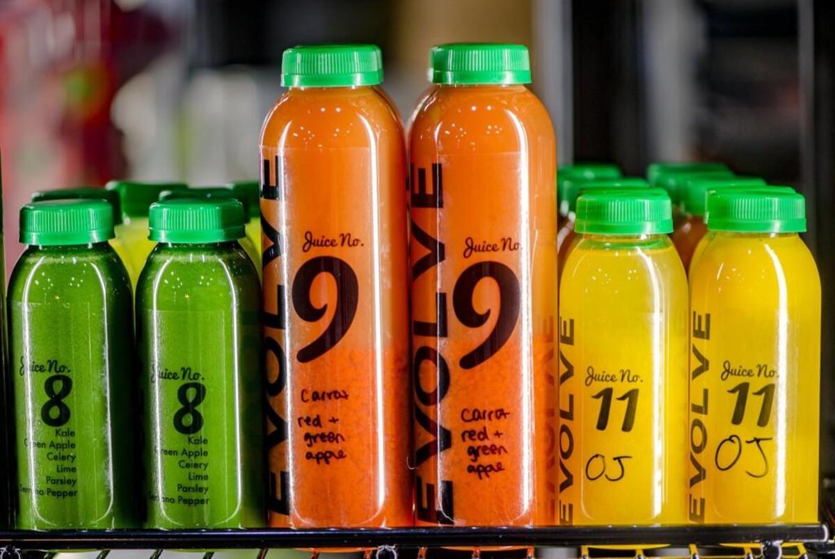 Evolve Juicery and Paleo Kitchen on Southwest Boulevard sells fresh juices in a variety of flavors.