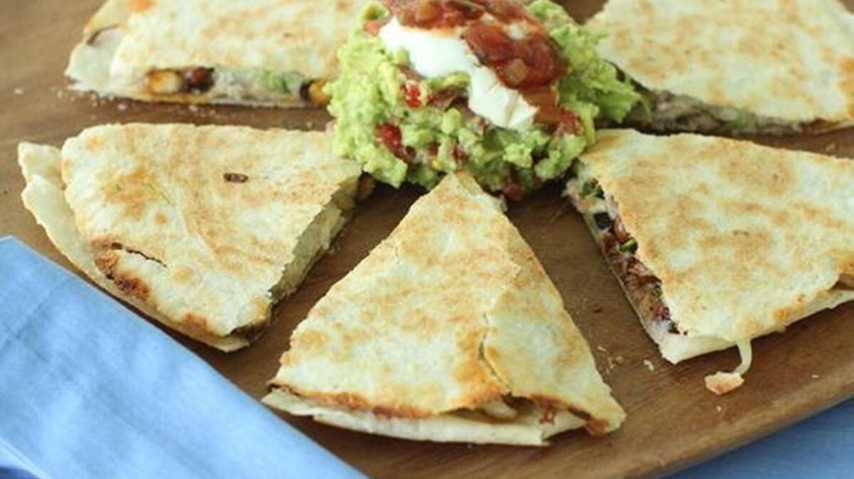 Lucky food? Quesadillas were the most popular food ordered online on winning game days during KU’s regular season, according to Grubhub.