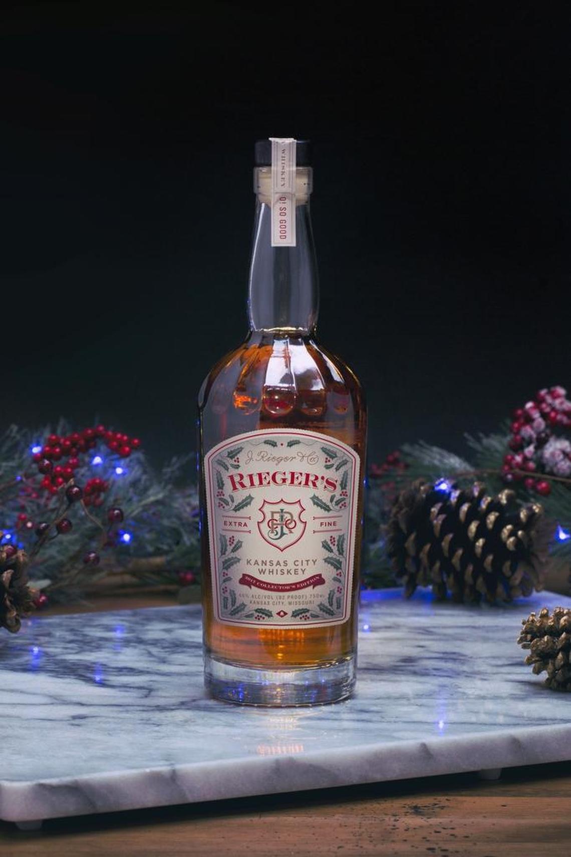 Rieger’s Kansas City Whiskey Collector’s Bottle ($35 for 750 milliliters) — J. Rieger & Co. dressed its Rieger’s Kansas City Whiskey for the season in this limited-edition packaging inspired by a holiday advertisement from 1911. Available throughout Kansas City. www.jriegercom.com