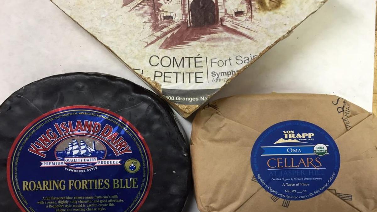 Celebrating the New Year? Try grouping Comte, Roaring Forties Blue and Oma cheeses to remember the past and celebrate the future