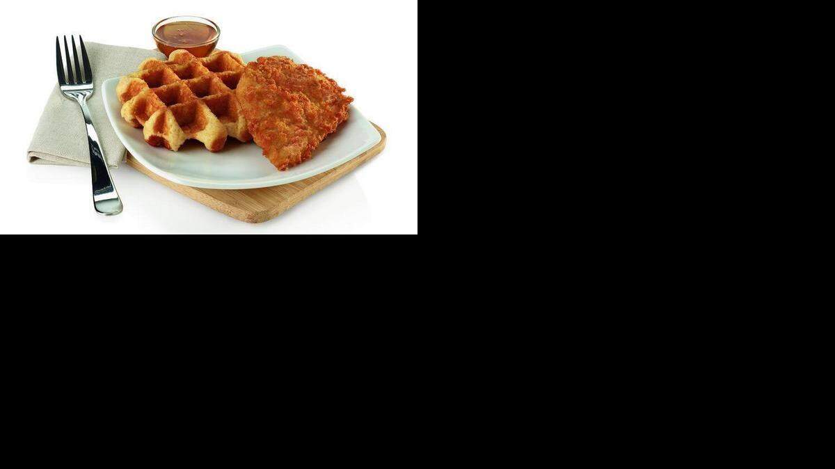 
Chick-fil-A joined the list of fast food chains introducing unique breakfast items to their menus, testing a number of new items in select areas, including this chicken and waffle. 
