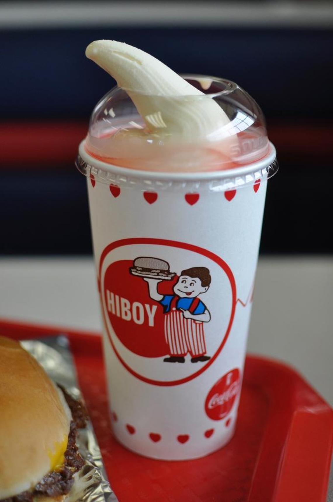 HiBoy serves shakes, malts, sundaes, limeades and floats made with a variety of sodas, including Peach Nehi.