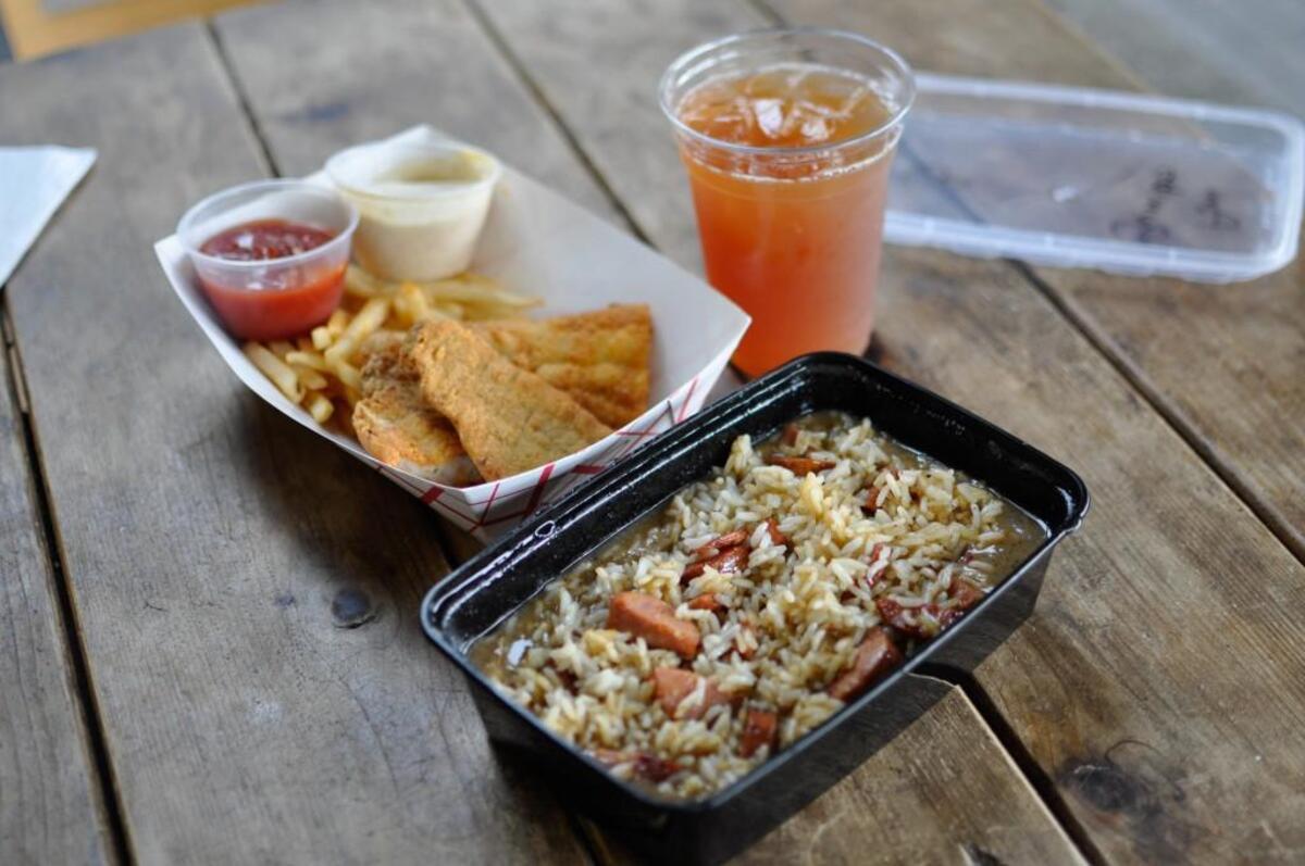 Beignet in the City Market serves Southern specialties such as andouille sausage gumbo, fried catfish and sweet tea.