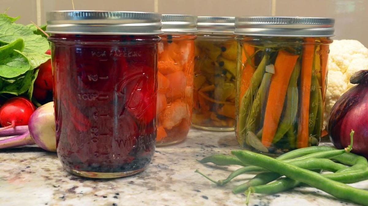 Quick Pickled Vegetables are a tasty way to serve summer produce and are easy to prepare.