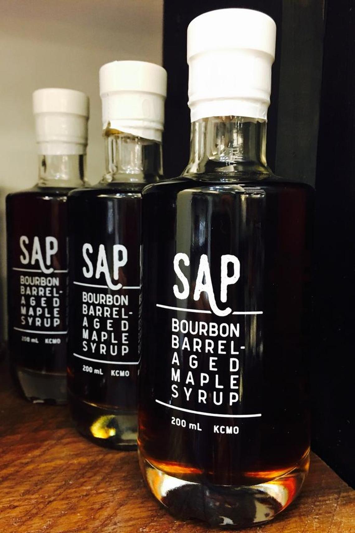 Sap Bourbon Barrel-Aged Maple Syrup ($19 for 200 milliliters) — Kansas City-based Sap Syrup ages pure, Grade A maple syrup from Minnesota in local whiskey barrels. Use the nonalcoholic syrup to bring bourbony sweetness to cocktails, baked goods, meat, vegetables and, of course, pancakes. Available at area retailers. www.sap-syrup.com