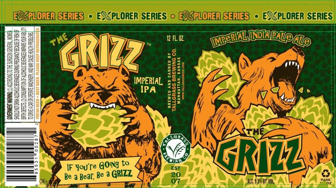 Tallgrass Brewing Co. plans to release the Grizz imperial IPA in late January.
