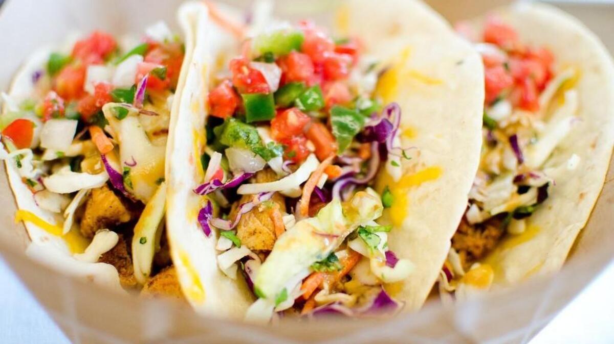 
Crave’s chicken fusion tacos.
