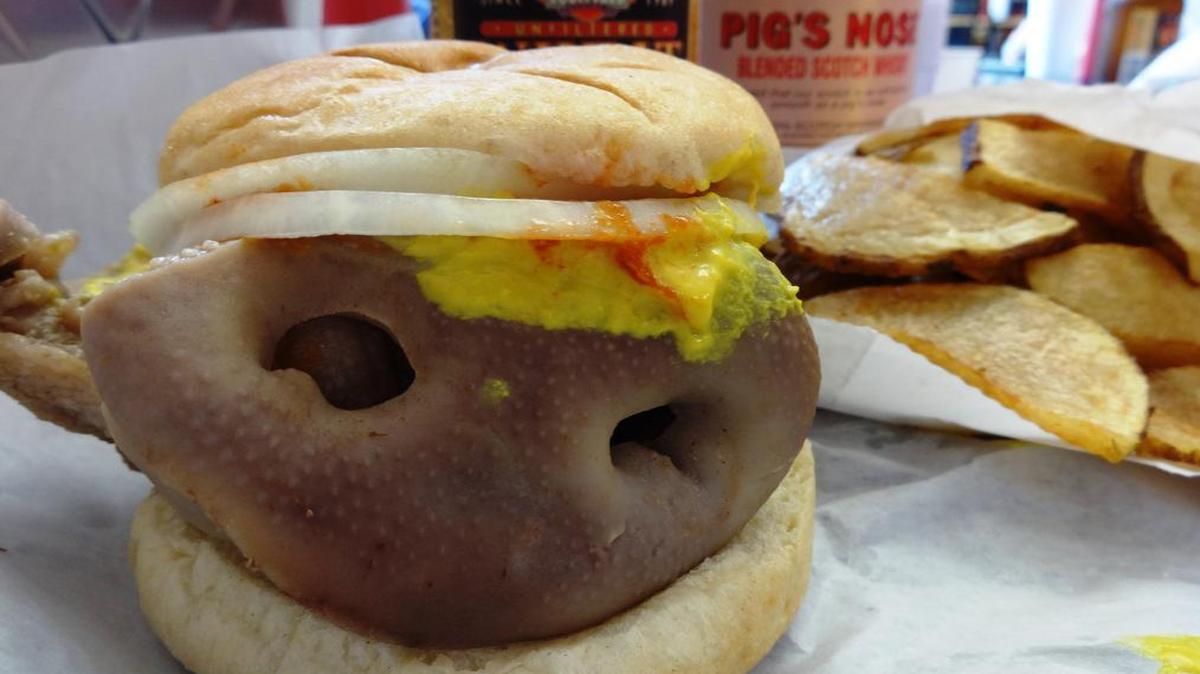 
Tenderloin Grill snoot sandwiches leave nothing to the imagination except, “How does it taste?” to newcomers.
