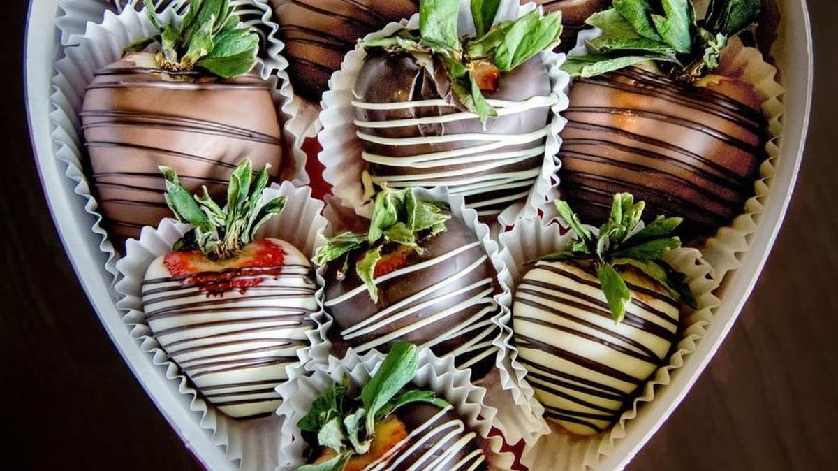 Russell Stover’s chocolate-covered strawberries. The Kansas City-based company was sold to Lindt & Sprungli in 2014.