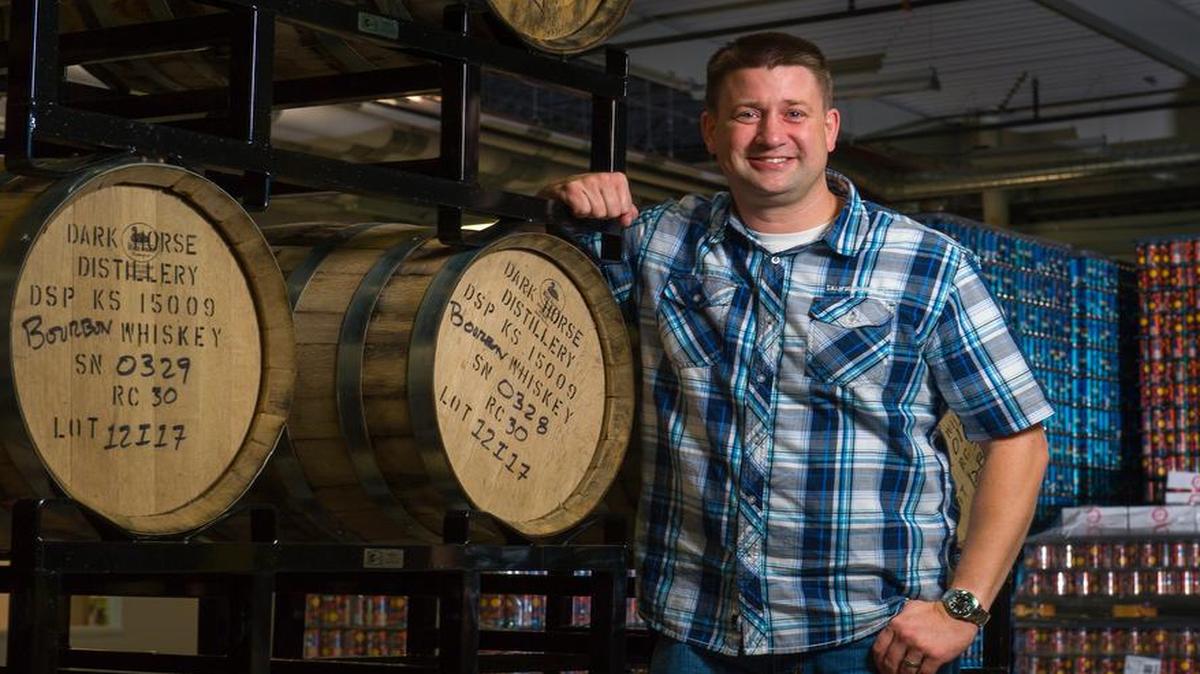 
In March, Jeff Gill, 40, invested $7.5 million in the new 60,000-square-foot factory and doubled production at Tallgrass Brewing Co. from 15,000 barrels a year to 30,000. 
