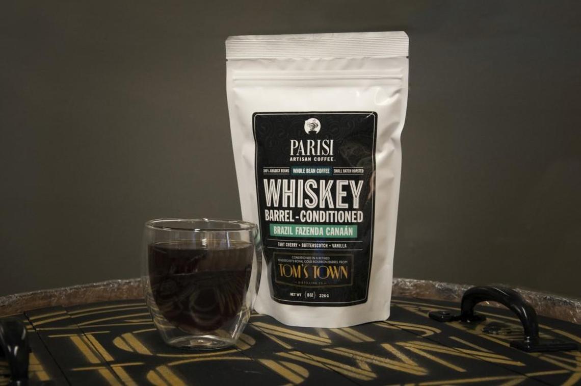 Barrel-Conditioned Brazil Fazenda Do Serrado coffee ($17.50 for 8 ounces) — Parisi Artisan Coffee conditions green coffee in a used Tom’s Town Distilling Co. bourbon barrel before roasting it. Once brewed, the coffee is rich with whiskey character and aroma. Available at Parisi’s cafes and online. www.parisicoffee.com