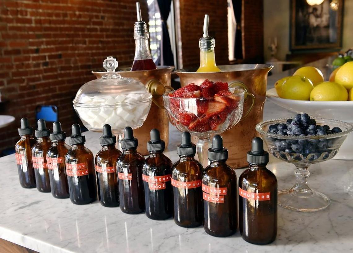 Ça Va’s Sunday brunch mimosa bar, photographed at in 2016