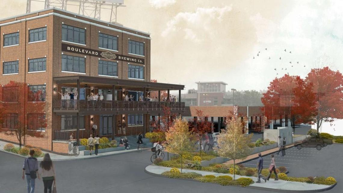 Boulevard Brewing Co. is expanding with a new visitors center in a brick building adjacent to the brewery. Designs include a tasting room and retail shop on the first floor and a beer hall on the second floor.