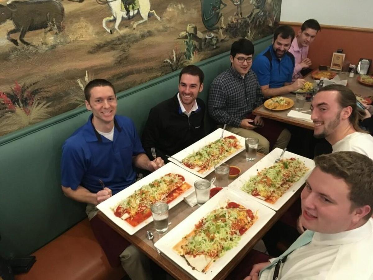 Only about 30 percent of customers who tackle Habanero’s 747 Burrito Challenge can finish the 5-pound burrito in less than 30 minutes.