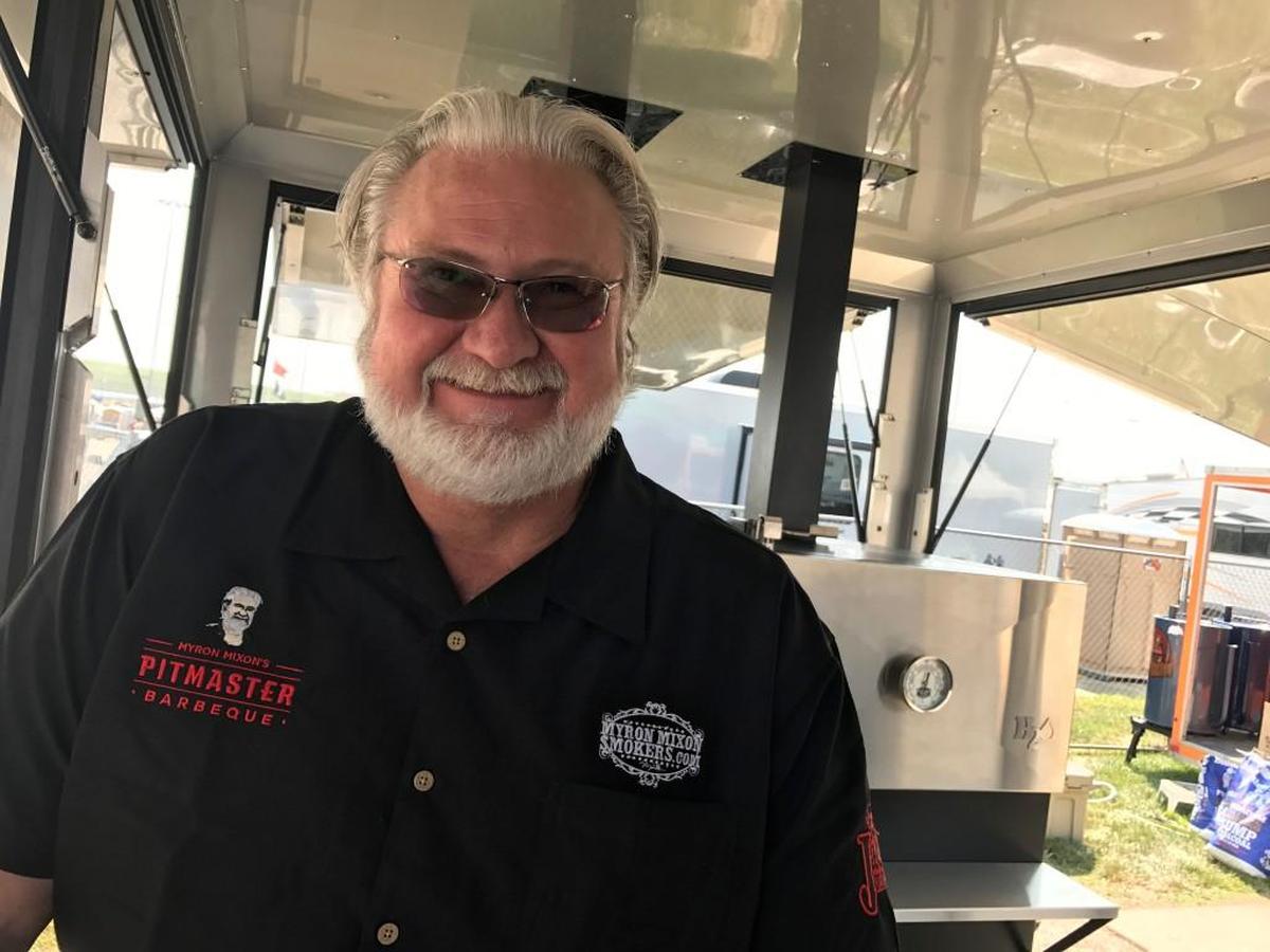 Myron Mixon, who calls himself “the winningest man in barbecue,” has his own line of smokers and sells sauces, rubs and gadgets.