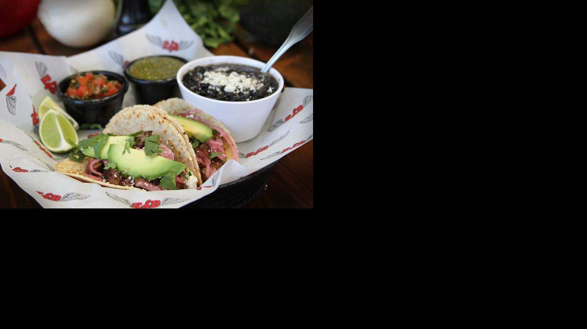 
Sassy’s Ancho Cherry Shrimp Tacos
