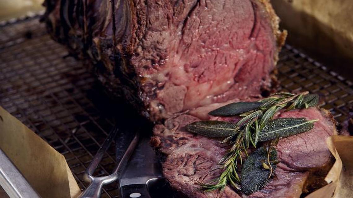 Horseradish Beef with Honey Roasted Parsnips