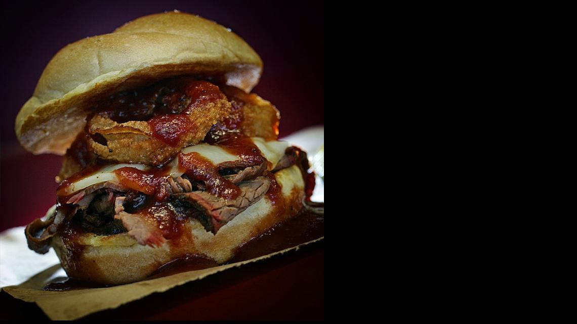 
Don’t put brisket from Joe’s Kansas City (shown here on a Z-Man sandwich) in your suitcase — it might get confiscated by the TSA.
