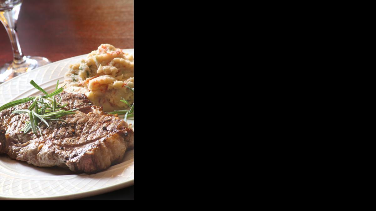 
Tuscan grilled rib-eye and lobster mashed potatoes

