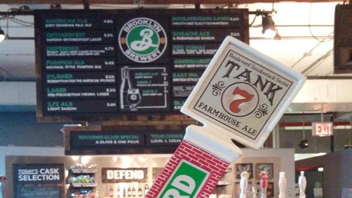 Brooklyn Brewery lost its World Series bet with Boulevard Brewing Co. The New York brewery agreed to serve Tank 7 Farmhouse Ale in its taproom for a week.