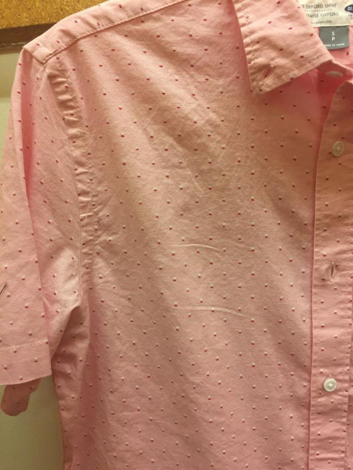 If you’re the type of dude to get a little sunkissed during the summer months, colors that you’d normally avoid can look flattering. This pale pink button-up with a subtle red and white pattern ($29.94) would look excellent at the end of a lake weekend. The khaki or denim shorts above would both pair well.