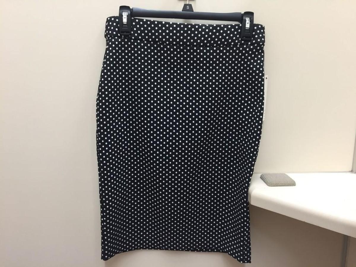 This structured polka dot skirt (Elle, $44) has a lot of stretch, so it will move with you throughout the day. It would look darling with fashion sneakers. Polka dots are a fun pattern that also works as a neutral, so pair the skirt with anything from a denim button-down to a black and white striped T-shirt (bonus points for pattern mixing!).