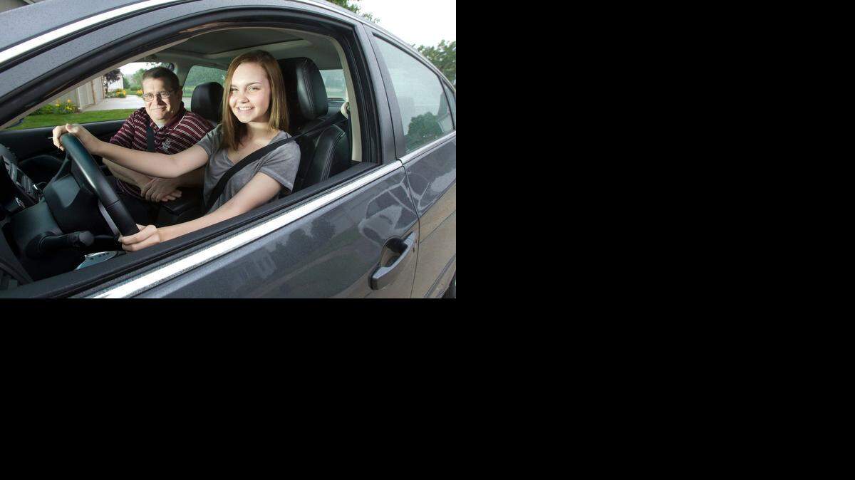 
Teenager Bridget Mitchell of Lee’s Summit finds herself yelling at other drivers, sounding just like her father, Tom Mitchell.
