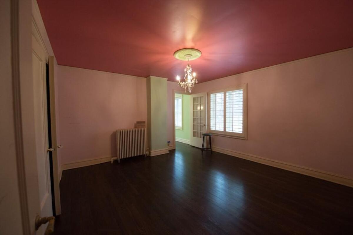 A second-floor bedroom for the homeowners’ teenage daughter.