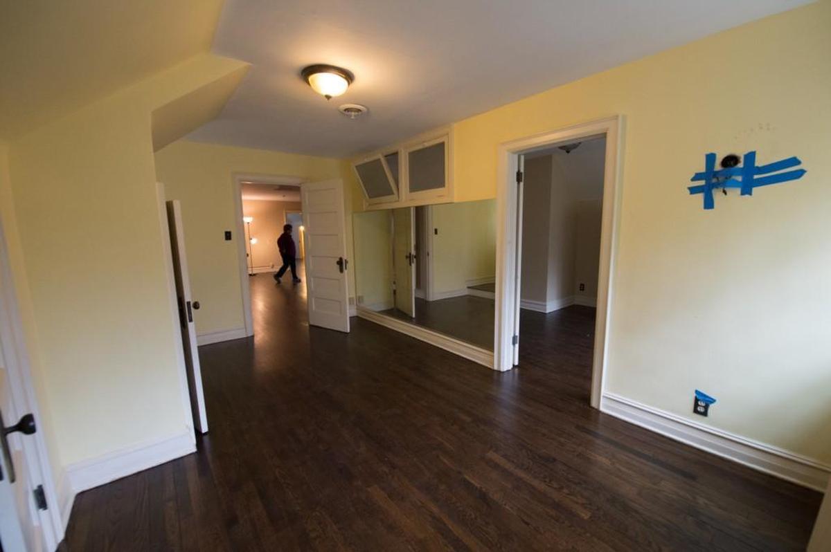 A third-floor game room for the family’s teenagers.