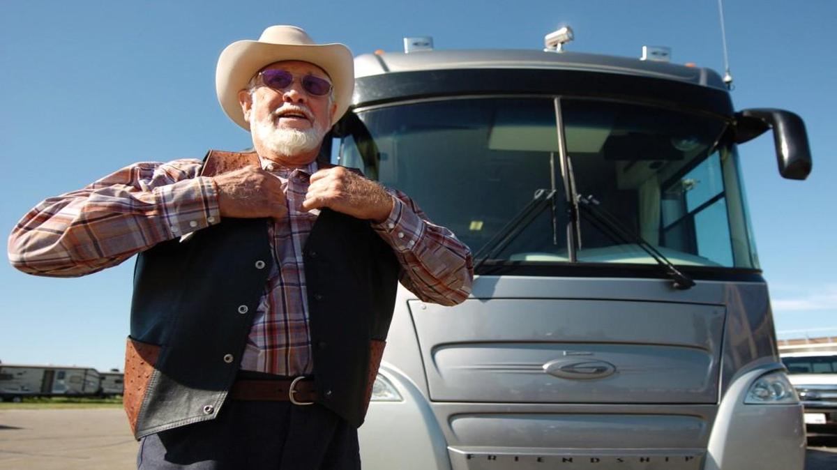 
Jerry Moore of Linn Valley, Kan., is upgrading to a 41-foot Gulf Stream RV. He travels for work, “but staying in my RV gives me my own house there,” he says. 
