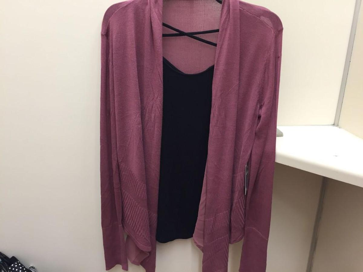 If you have some fun summer tanks that you’d like to transition into the classroom, adding a simple, thin cardigan is the easiest way (Simply Vera Wang cardigan, $58; APT 9 tank, $22). It adds modesty and warmth, but is thin enough that you won’t roast with fluctuating school temperatures.